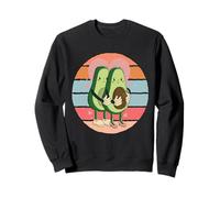 Avocado Couples in Love Avocat Enceinte Attendant bébé Sweatshirt