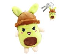 Avocado En Peluche En Peloche - Mini-jouet Avocat Doux, Charmant Support En Peluche | Doupée En Peloche Mignonne Avec Crochet, Décoration De Sac Légère Pour Les Clés Du Téléphone Portable Sac À Dos