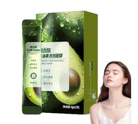 Avocado Face Mask,Complex Acid Avocado Cleansing Facial Bubble Mask,Natural Organic Deep Cleansing Bubble Masks,Masque à Avocat,Masque Nettoyant en Profondeur pour Tous les Types de Peau (1BOX)