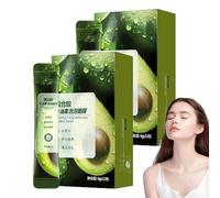 Avocado Face Mask,Complex Acid Avocado Cleansing Facial Bubble Mask,Natural Organic Deep Cleansing Bubble Masks,Masque à Avocat,Masque Nettoyant en Profondeur pour Tous les Types de Peau (2BOX)