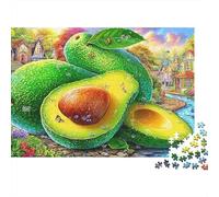 Avocado Fantasy 1000 Pièces Jigsaw Avocado Scene Puzzles for Adults and Kids Age 12 Years DéfiColourful100% Carton Recyclé