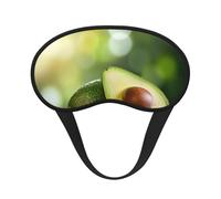 Avocado Fruit3 Masque occultant pour les yeux pour dormir en avion, masque de sommeil en polyester pour la maison et les voyages