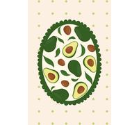 Avocado Graph Paper Notebook - Cottagecore Kitchen Journal with Polka Dot Cover 6x9, 150 Grid Pages, Recipe Notebook with Avocado Art on Every Spread: ... for Recipes, Meal Planning, and Kitchen Notes