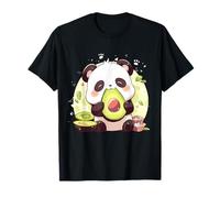 Avocado Lover Colorful Cute Avocat Panda Bear Animal Art T-Shirt