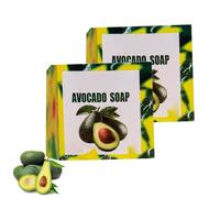 Avocado Soap for Skin, Handmade AvocadoSoap Bar,Avocado Nourishing Soap,AvocadoOil Cleansing Soaps,Moisturizing SoapBar for Women Men, 100g (2)