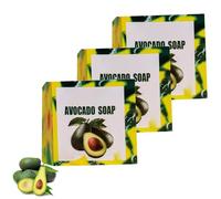 Avocado Soap for Skin, Handmade AvocadoSoap Bar,Avocado Nourishing Soap,AvocadoOil Cleansing Soaps,Moisturizing SoapBar for Women Men, 100g (3)