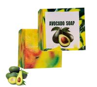 Avocado Soap for Skin, Handmade AvocadoSoap Bar,Avocado Nourishing Soap,AvocadoOil Cleansing Soaps,Moisturizing SoapBar for Women Men, 100g (1)