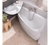 Avocado Tablier en acrylique blanc pour baignoire, orientation droite, 160cm (CZI1000A00)