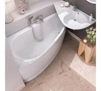 Avocado Tablier en acrylique blanc pour baignoire, orientation gauche, 150cm (CZT1000A00)