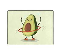 Avocado1 Tapis d'intérieur doux lavable pour salon, chambre à coucher, salon - 160 x 121 cm