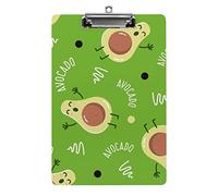 Avocadowith Dot Line Presse-papiers format A4 drôle esthétique travail étude lettre planche à pince standard 12,5 × 8,5 pouces en panneau dur pour salle de classe scolaire enfants écrivant dessin