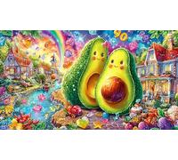 Avocat Couple Fantasy Village Puzzle 1000 pièces pour Adultes - Papier recyclé Décoration Murale & Cadeau Familial Amusant 38x52/1000pcs