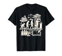 Avocat Evolution Drôle Avocat Juridique Professionnel Graphique T-Shirt