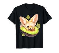 Avocat Fennec Fox Avocat Fruit Artwork Fruit Fruit Amoureux des Animaux T-Shirt