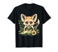 Avocat Fennec Fox Nature Animal Art Fruit Animal Amoureux des Animaux T-Shirt