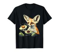 Avocat Fennec Renard Animal Imprimé Fruits Animaux Amoureux des Animaux T-Shirt