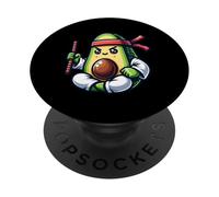 Avocat Guerrier Entraînement avec Bâton PopSockets PopGrip Adhésif