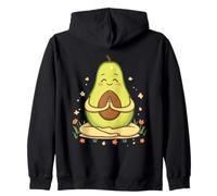 Avocat Méditant Illustration de Style Cartoon Sweat à Capuche