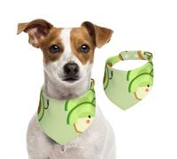 Avocat Mignon, Pain grillé et œuf Frit,Bandanas pour Chien, écharpe en Coton, Bavoirs réglables pour Animaux de Compagnie,S