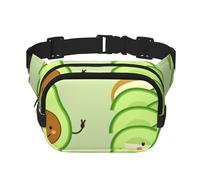 Avocat Mignon, Pain grillé et œuf Frit,Sac Banane carré Double Couche, Sac de Poitrine