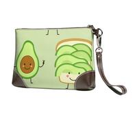 Avocat Mignon, Pain grillé et œuf Frit,Sacs à Main en Cuir PU pour Femmes, Pochette à Fermeture éclair, Portefeuille, Sac à Main avec dragonne