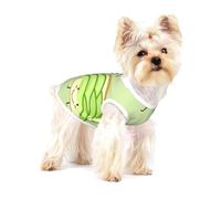 Avocat Mignon, Pain grillé et œuf Frit,T-Shirt sans Manches en Coton pour Animaux de Compagnie, Gilet Respirant, Extensible et Doux,S