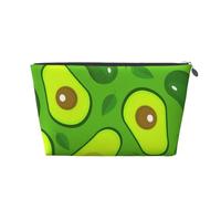 Avocat sur Les Aliments et Boissons Verts, Trousse de Toilette Trousse de Maquillage Sac à cosmétiques Trousse de Toilette de Voyage Portable