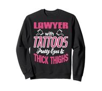 Avocate tatouée aux Beaux Yeux et Jolies Formes Sweatshirt