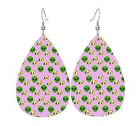 Avocats Extraterrestres Rigolos Femme Boucles D'Oreilles Faux Cuir Pendantes Dangle