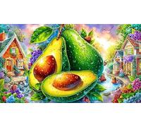 Avocats in a Colorful Village Scene Puzzle 1000 pièces en Papier recyclé - Cadeau Amusant & Idée Cadeau Parfaite pour Adultes 38x52/1000pcs