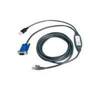 Avocent - Câble vidéo / USB - USB, HD-15 (VGA) (M) pour RJ-45 (M) - 2.13 m