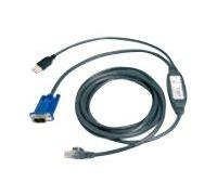 Avocent - Câble vidéo / USB - USB, HD-15 (VGA) (M) pour RJ-45 (M) - 2.13 m