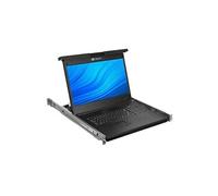 avocent console lcd de 19 rackable, avec commutateur kvm autoview 2108 8 ports numériques ou analogiques, clavier usb, c