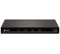 Avocent Vertiv Cybex SC840-001 KVM de bureau sécurisé, moniteur à tête unique, 4 ports, Dual-Link, commutateur KVM de bureau sécurisé, carte d'accès commun (CAC), port périphérique dédié (DPP),