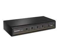 Avocent Vertiv SwitchView KVM de bureau, 4 ports, moniteur à tête unique, KVM Vertiv SwitchView, boîte de commutation KVM, 4 ports, moniteur à double tête, connecteur universel, conforme à la norme TAA (SV340DPH-400)