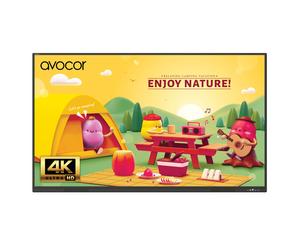 Avocor AVS-8610 Écran interactif LED IR 4K de la série S, 86 pouces, destiné aux espaces d'apprentissage modernes