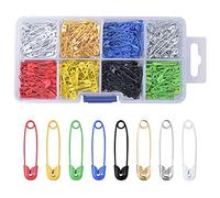 AvoDovA 400PCS Coloré Épingles à Nourrice, 25mm Petite Épingles de Sûreté, Métal Épingles à Nourrice avec Boîte de Rangement, Pins de Nourrice, Épingles Sûreté pour Vêtements et Fabrication Artisanat