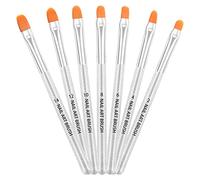 AvoDovA 7PCS Ensemble de Pinceaux à Ongles, Pinceaux Ongles Pinceau Nail Art Brosses, Brosses à Ongles, Pinceau Nail Art Ongles, Pinceau Ongle Gel, Pinceau Nail Art pour Gel UV et Acrylique (B)