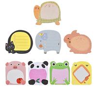 AvoDovA Feuillets Autocollants, 8 PCS Mini Bloc Notes Adhésives, Sticky Notes pour Bureau, Mini Cadeau pour Fête Enfants