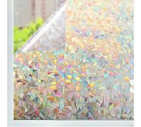 AVOID Film Fenetre Arc-en-Ciel - Film Fenetre Anti Regard Jour et Nuit - Inclus Spatule, Cutter & Pulvérisateur (90 x 300 cm)