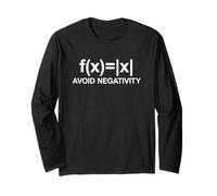 Avoid Negativity, Stay Positive Funny Math Manche Longue