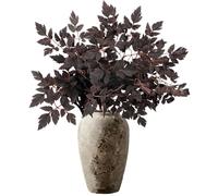 Avoik Lot de 4 plantes artificielles décoratives d'automne - Feuilles d'automne - 65 cm - Branches décoratives - Pour Thanksgiving, Halloween, fête d'automne, table de maison