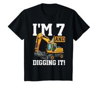 Avoir 7 Ans Et Le Creuser Conception d'anniversaire T-Shirt
