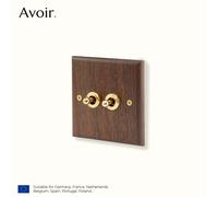 Avoir rétro noir noyer panneau interrupteurs à bascule USB Type C FR prise ue sortie en laiton levier appliques murales Cat6 Rj45 pour la maison tasseau de bois murale panneau prise de courant Plate