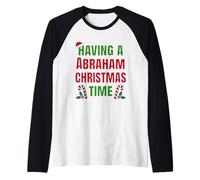 Avoir Un nom de réunion de Famille Abraham Christmas Time Manche Raglan