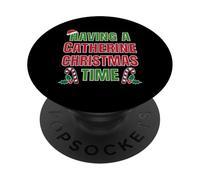 Avoir Un nom de réunion de Famille Catherine Christmas Time PopSockets PopGrip Adhésif