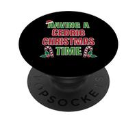 Avoir Un nom de réunion de Famille Cedric Christmas Time PopSockets PopGrip Adhésif