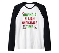 Avoir Un nom de réunion de Famille Elijah Christmas Time Manche Raglan