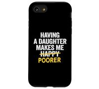Avoir Une Fille me Rend pauvre Papa Fille Maman père Coque pour iPhone SE (2020) / 7/8