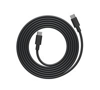 Avolt Cable 1 - Câble USB-C vers USB-C - 2 m - Certifié MFi - Charge rapide 60W - Pour ordinateur, tablette, smartphone - Silicone souple - Noir